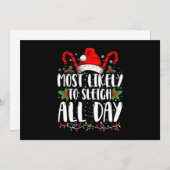 Am wahrscheinlichsten ist es, die ganze Weihnachts Einladung (Vorne/Hinten)