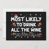 Am wahrscheinlichsten ist es, die ganze Weinfamili Einladung (Vorderseite)