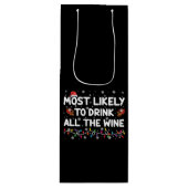 Am wahrscheinlichsten ist es, die ganze Weinfamili Geschenktüte Für Weinflaschen (Vorderseite)