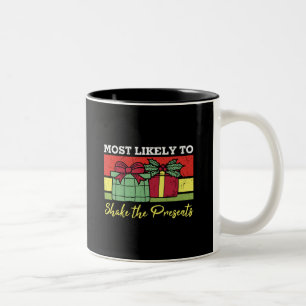 Am wahrscheinlichsten ist es, die Geschenke zu sch Zweifarbige Tasse