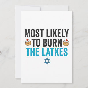 Am wahrscheinlichsten ist es, die Latkes Funny Han Einladung