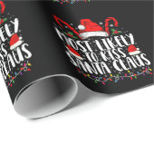 Am wahrscheinlichsten ist es, die Weihnachtsfamili Geschenkpapier (Rolleneckpunkt)