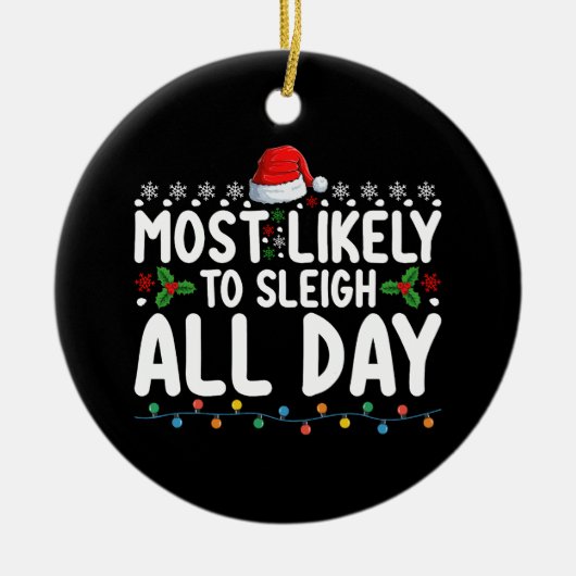 Am wahrscheinlichsten ist es, die Weihnachtsfamili Keramik Ornament (Vorne)