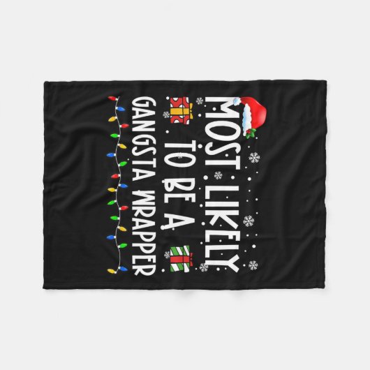 Am wahrscheinlichsten ist es, ein Gangsta Wrapper Fleecedecke (Vorderseite (Horizontal))