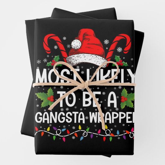 Am wahrscheinlichsten ist es, ein Gangsta Wrapper Geschenkpapier Set (Beispiel)
