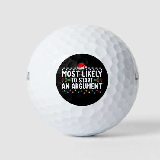 Am wahrscheinlichsten ist es, eine Streitweihnacht Golfball (Vorderseite)