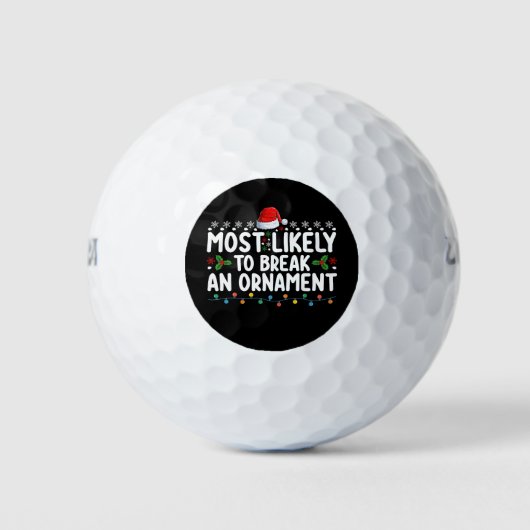 Am wahrscheinlichsten ist es, einen Weihnachtsfeie Golfball (Vorderseite)