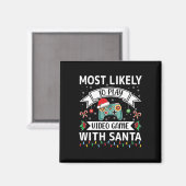 Am wahrscheinlichsten ist es, mit dem Weihnachtsma Magnet (Vorderseite/Rückseite)