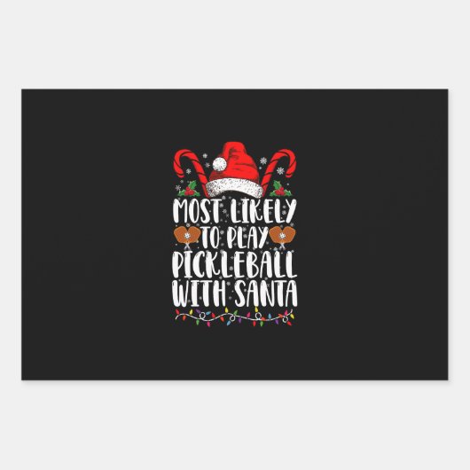 Am wahrscheinlichsten ist es, Pickleball mit der F Geschenkpapier Set (Vorderseite)