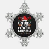 Am wahrscheinlichsten ist es, Pickleball mit der F Schneeflocken Zinn-Ornament (Vorderseite)