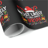 Am wahrscheinlichsten ist es, Santa Bruh Funny Chr Geschenkpapier (Rolleneckpunkt)