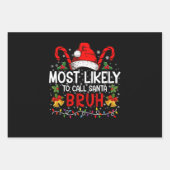 Am wahrscheinlichsten ist es, Santa Bruh Funny Chr Geschenkpapier Set (Vorderseite)