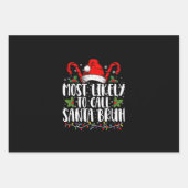 Am wahrscheinlichsten ist es, Santa Bruh Funny Chr Geschenkpapier Set (Vorderseite)