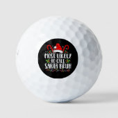 Am wahrscheinlichsten ist es, Santa Bruh Funny Chr Golfball (Vorderseite)
