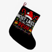 Am wahrscheinlichsten ist es, Santa Bruh Funny Chr Großer Weihnachtsstrumpf (Vorderansicht (hängend))
