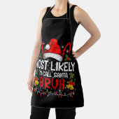 Am wahrscheinlichsten ist es, Santa Bruh Funny Chr Schürze (InSitu)