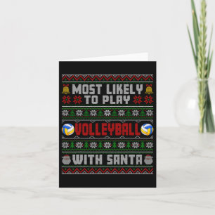 Am wahrscheinlichsten ist es, Volleyball mit Santa Karte