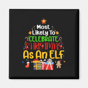 Am wahrscheinlichsten ist es, Weihnachten als Elf Magnet