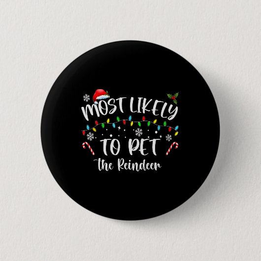 Am wahrscheinlichsten ist es, Weihnachten mit dem Button (Vorderseite)