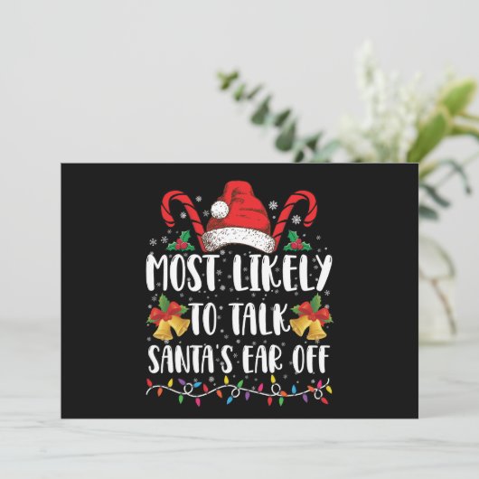 Am wahrscheinlichsten ist es, Weihnachten von Weih Einladung (Stehend Vorderseite)