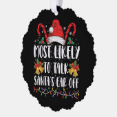 Am wahrscheinlichsten ist es, Weihnachten von Weih Ornament Karte (Links)