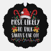 Am wahrscheinlichsten ist es, Weihnachten von Weih Ornament Karte (Vorderseite)