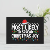 Am wahrscheinlichsten ist es, Weihnachtsfeiertag z Einladung (Stehend Vorderseite)