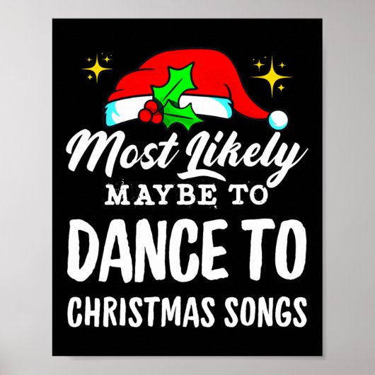 Am wahrscheinlichsten ist es, zu Weihnachtsliedern Poster (Vorne)