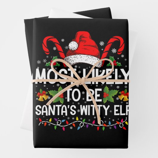 Am wahrscheinlichsten ist Weihnachten des Weihnach Geschenkpapier Set (Beispiel)