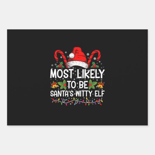 Am wahrscheinlichsten ist Weihnachten des Weihnach Geschenkpapier Set (Vorderseite)