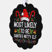 Am wahrscheinlichsten ist Weihnachten des Weihnach Ornament Karte (Links)