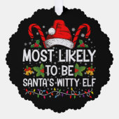 Am wahrscheinlichsten ist Weihnachten des Weihnach Ornament Karte (Vorderseite)