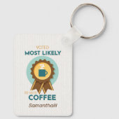 Am wahrscheinlichsten Kaffee Schlüsselanhänger zu (Rückseite)