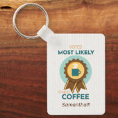Am wahrscheinlichsten Kaffee Schlüsselanhänger zu (Vorderseite)
