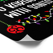 Am wahrscheinlichsten Karaoke mit Weihnachten Poster (Ecke)