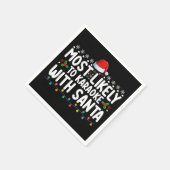 Am wahrscheinlichsten Karaoke mit Weihnachten Serviette (Ecke)