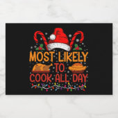 Am wahrscheinlichsten kochen den ganzen Erntedank Lebensmitteletikett (Einzelnes Label)