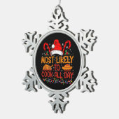 Am wahrscheinlichsten kochen den ganzen Erntedank  Schneeflocken Zinn-Ornament (Rechts)