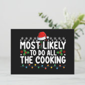 Am wahrscheinlichsten kochen Weihnachten Urlaub ma Einladung (Stehend Vorderseite)