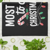 Am wahrscheinlichsten kochen Weihnachtsessen Famil Geschirrtuch (Gefaltet)