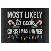 Am wahrscheinlichsten kochen Weihnachtsessen Famil Schneidebrett (Vorderseite)