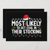 Am wahrscheinlichsten Kohle in ihren Strumpf Chris Einladung (Vorne/Hinten)