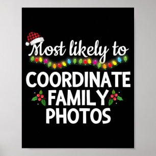 Am wahrscheinlichsten koordiniert Familienfotos pa Poster