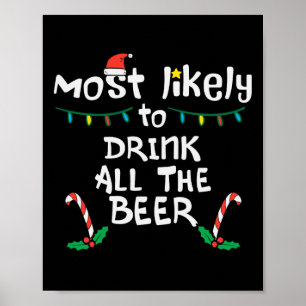 Am wahrscheinlichsten lustige Weihnachts Weihnacht Poster