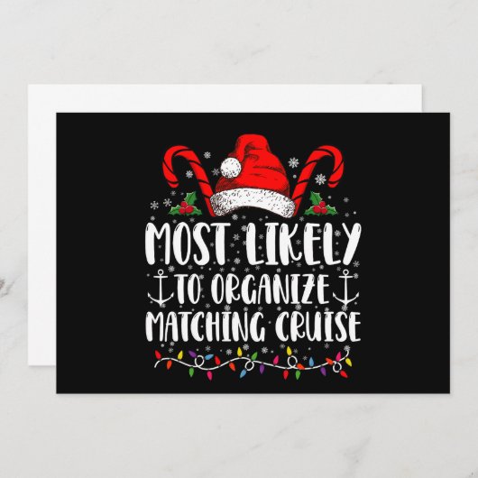 Am wahrscheinlichsten Matching Cruise organisieren Einladung (Vorne/Hinten)