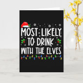 Am Wahrscheinlichsten Mit Den Elfen Trinken Elf Fa Karte (Gelbe Blume)