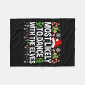 Am wahrscheinlichsten mit den Elfen Weihnachtsmatt Fleecedecke (Vorderseite (Horizontal))