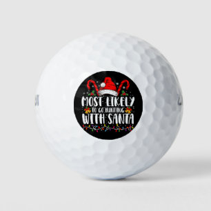 Am Wahrscheinlichsten Mit Santa Hunt Xmas Auf Die Golfball
