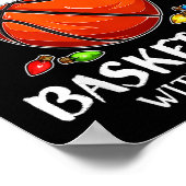 Am Wahrscheinlichsten Mit Santa Weihnachten Basket Poster (Ecke)