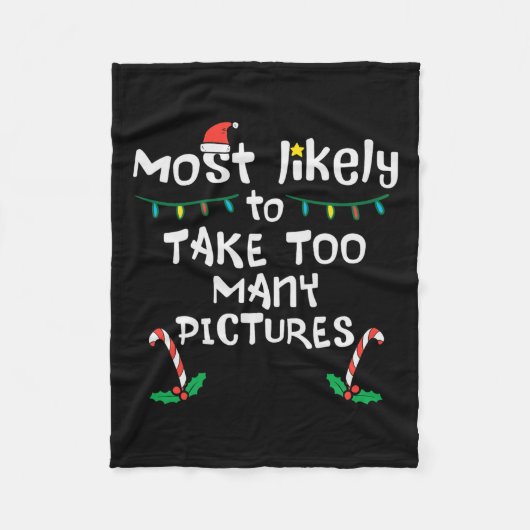 Am wahrscheinlichsten nehmen Bilder Weihnachts Wei Fleecedecke (Vorderseite)